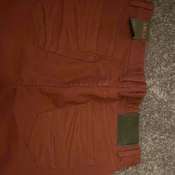 Brand new men’s maroon biker jean with subtle detail and tags - Picture 3 of 7